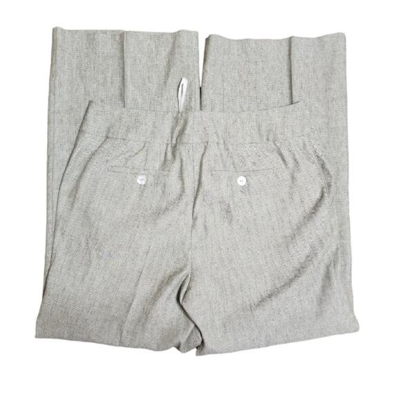 MADELEINE Linen Herringbone High Waist Wide-Leg Pants Size 12 - Picture 7 of 12